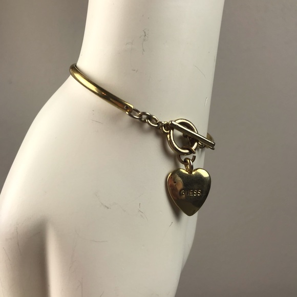 Guess Gold Heart Bracelet - Picture 1 of 5